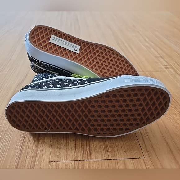 Vans High-Top Sneakers - Black and Neon Green - Picture 5 of 9